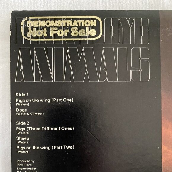 Animals PINK FLOYD 1977 Rare Demo Vinyl Album - Picture 3 of 10